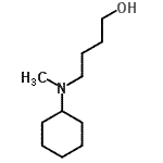 structure of CAS# 78345-59-2, 4-[Cyclohexyl(methyl)amino]-1-butanol;4-(cyclohexyl(methyl)amino)butan-1-ol;4-(cyclohexylmethylamino)butan-1-ol;4-[cyclohexyl(methyl)amino]-1-butanol