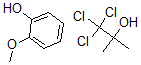 CAS 登录号：78457-01-9， 2-甲氧基苯酚, 1,1,1-三氯-2-甲基丙烷-2-醇