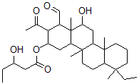 CAS#: 78570-09-9， (2-Acetyl-7-Ethyl-1-Formyl-12-Hydroxy-4b,7,10a,12a-Tetramethyl-1,2,3,4,4a,5,6,6a,8,9,10,10b,11,12-Tetradecahydrochrysen-3-Yl) 3-Hydroxypentanoate