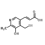 CAS#: 785718-92-5， (2E)-3-[5-Hydroxy-6-methyl-4-(sulfanylmethyl)-3-pyridinyl]acrylic acid
