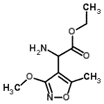 CAS#: 785753-74-4， Ethyl amino(3-methoxy-5-methyl-1,2-oxazol-4-yl)acetate