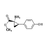 CAS#: 786603-03-0， Methyl (1S,2R)-1-amino-2-(4-hydroxyphenyl)cyclopropanecarboxylate