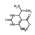 CAS#: 786643-43-4， Methyl 4-isopropyl-6-methyl-2-thioxo-1,2,3,4-tetrahydro-5-pyrimidinecarboxylate