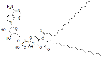 CAS#: 78679-20-6， [(2R)-3-[[[(2R,3S,4S,5R)-5-(4-Aminopyrrolo[3,2-e]Pyrimidin-7-Yl)-3,4-Dihydroxyoxolan-2-Yl]Methoxy-Hydroxyphosphoryl]Oxy-Hydroxyphosphoryl]Oxy-2-Hexadecanoyloxypropyl] Hexadecanoate