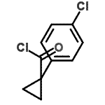 结构式 CAS# 78682-33-4, 1-(4-氯苯基)环丙烷甲酰氯