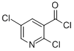 structure of CAS# 78686-87-0, 2,5-Dichloropyridine-3-Carbonyl Chloride;3-(Chlorocarbonyl)-2,5-Dichloropyridine, 2,5-Dichloropyridine-3-Carbonyl Chloride;2,5-DICHLOROPYRIDINE-3-CARBONYL CHLORIDE;2,5-Dichloro-Nicotinoyl Chloride
