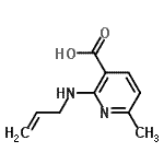 CAS#: 787506-78-9， 2-(Allylamino)-6-methylnicotinic acid