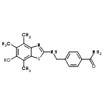 CAS#: 787512-42-9， 4-{[(6-Hydroxy-4,5,7-trimethyl-1,3-benzothiazol-2-yl)amino]methyl}benzamide
