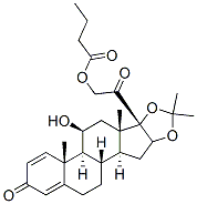 CAS#: 78806-60-7， (11beta,16alpha)-11-Hydroxy-16,17-[(1-Methylethylidene)Bis(Oxy)]-21-(1-Oxobutoxy)-Pregna-1,4-Diene-3,20-Dione