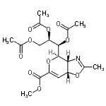 CAS#: 78850-37-0， Methyl (3aR,4R,7aR)-2-methyl-4-[(1S,2R)-1,2,3-triacetoxypropyl]-3a,7a-dihydro-4H-pyrano[3,4-d][1,3]oxazole-6-carboxylate