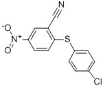 结构式 CAS# 78940-73-5, 2-[(4-氯苯基)硫代]-5-硝基苯甲腈
