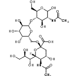 CAS#: 78969-47-8， (6R)-5-Acetamido-3,5-dideoxy-6-[(1R,2R)-1,2,3-trihydroxypropyl]-alpha-L-threo-hex-2-ulopyranonosyl-(2->6)-beta-D-galactopyranosyl-(1->4)-2-acetamido-2-deoxy-D-glucopyranose