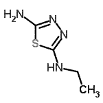 structure of CAS# 79010-42-7, N-Ethyl-1,3,4-thiadiazole-2,5-diamine;MFCD18805199;N-Ethyl-1,3,4-thiadiazole-2,5-diamine