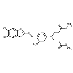 CAS#: 79044-54-5， Dimethyl 3,3'-({4-[(5,6-dichloro-1,3-benzothiazol-2-yl)diazenyl]-3-methylphenyl}imino)dipropanoate