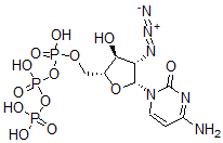 CAS#: 79065-89-7， 4-Amino-1-(2-Azido-2-Deoxy-5-O-(Hydroxy((Hydroxy(Phosphonooxy)Phosphinyl)Oxy)Phosphinyl)-beta-D-Arabinofuranosyl)-2(1H)-Pyrimidinone