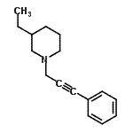 CAS 登录号：790655-96-8， 3-乙基-1-(3-苯基-2-丙炔-1-基)哌啶