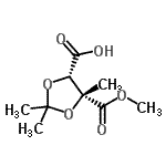 CAS#: 790662-12-3， (4S,5R)-5-(Methoxycarbonyl)-2,2,5-trimethyl-1,3-dioxolane-4-carboxylic acid