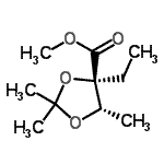 CAS#: 790721-00-5， Methyl (4R,5S)-4-ethyl-2,2,5-trimethyl-1,3-dioxolane-4-carboxylate