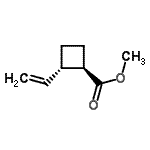 CAS 登录号：79091-92-2， 甲基(1R,2S)-2-乙烯基环丁烷羧酸酯