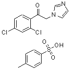CAS#: 79146-63-7， 1-(2,4-Dichlorophenyl)-2-(1H-imidazol-1-yl)ethanone 4-methylbenzenesulfonate (1:1)