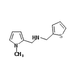 结构式 CAS# 791615-26-4, 1-(1-甲基-1H-吡咯-2-基)-N-(2-噻吩基甲基)甲胺