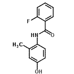CAS#: 791832-43-4， 2-Fluoro-N-(4-hydroxy-2-methylphenyl)benzamide