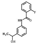 CAS#: 791842-13-2， 2-Fluoro-N-[3-(1-hydroxyethyl)phenyl]benzamide