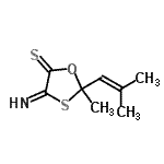 CAS#: 792138-85-3， 4-Imino-2-methyl-2-(2-methyl-1-propen-1-yl)-1,3-oxathiolane-5-thione