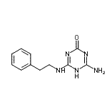 CAS#: 79246-47-2， 4-Amino-6-[(2-phenylethyl)amino]-1,3,5-triazin-2(5H)-one