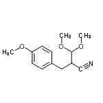 CAS#: 79348-01-9， 3,3-Dimethoxy-2-(4-methoxybenzyl)propanenitrile