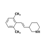 CAS#: 794472-42-7， 3-[(E)-2-(2,6-Dimethylphenyl)vinyl]piperidine