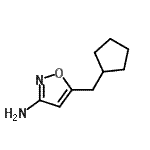 CAS#: 794566-73-7， 5-(cyclopentylmethyl)isoxazol-3-amine