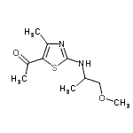 CAS#: 794573-12-9， 1-{2-[(1-Methoxy-2-propanyl)amino]-4-methyl-1,3-thiazol-5-yl}ethanone