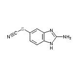 CAS#: 79475-19-7， 2-Amino-1H-benzimidazol-5-yl thiocyanate