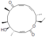 CAS#: 79495-87-7， (3Z,5S,6S,7S,9R,11Z,13Z,15S,16R)-16-Ethyl-6-Hydroxy-5,7,9,15-Tetramethyl-1-Oxacyclohexadeca-3,11,13-Triene-2,10-Dione
