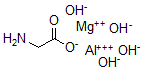 CAS 登录号：79517-79-6， 2-氨基乙酸铝镁四氢氧化物