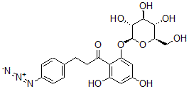 CAS#: 79541-46-1， 3-(4-Azidophenyl)-1-[2,4-Dihydroxy-6-[(2S,3R,4S,5S,6R)-3,4,5-Trihydroxy-6-(Hydroxymethyl)Oxan-2-Yl]Oxyphenyl]Propan-1-One