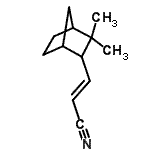 CAS#: 79570-06-2， (2E)-3-(3,3-Dimethylbicyclo[2.2.1]hept-2-yl)acrylonitrile