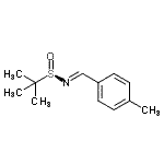 structure of CAS# 796038-73-8, 2-Methyl-N-[(E)-(4-methylphenyl)methylene]-2-propanesulfinamide;(R,E)-2-methyl-N-(4-methylbenzylidene)propane-2-sulfinamide