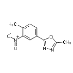 CAS#: 796070-74-1， 2-Methyl-5-(4-methyl-3-nitrophenyl)-1,3,4-oxadiazole