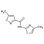 CAS#: 796098-39-0， 5-Methyl-N-(4-methyl-1,3-thiazol-2-yl)-1,2-oxazole-3-carboxamide