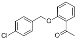 structure of CAS# 79615-80-8, 1-(2-[(4-Chlorobenzyl)Oxy]Phenyl)-1-Ethanone;1-[2-(4-Chlorobenzyl)Oxyphenyl]Ethanone;Zinc00169233;4R-0329