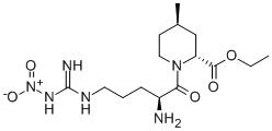 CAS#: 79672-38-1， [2R-[1(S*),2a,4b]]-1-[2-amino-5-[[imino(nitroamino)methyl]amino]-1-oxopentyl]-4-methyl-2-Piperidinecarboxylic Acid ethyl ester