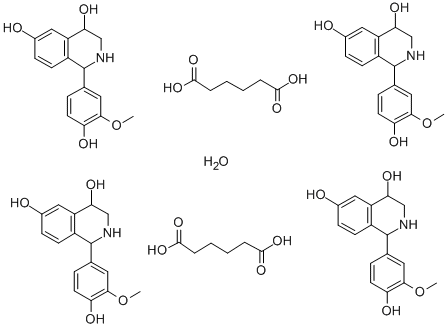 CAS#: 79677-09-1， 1-(4-Hydroxy-3-Methoxyphenyl)-3,4-Dihydro-1H-Isoquinolin-2-Ium-4,6-Diol, 6-Hydroxy-6-Oxohexanoate