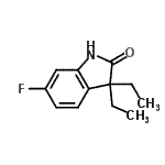 CAS#: 797052-10-9， 3,3-Diethyl-6-fluoro-1,3-dihydro-2H-indol-2-one