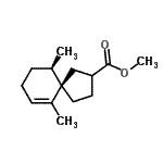 CAS#: 797055-37-9， Methyl (5R,10R)-6,10-dimethylspiro[4.5]dec-6-ene-2-carboxylate
