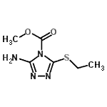CAS#: 79742-00-0， Methyl 3-amino-5-(ethylsulfanyl)-4H-1,2,4-triazole-4-carboxylate