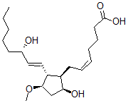 CAS#: 79743-26-3， (Z)-7-[(1R,2R,3R,5S)-5-Hydroxy-2-[(E,3S)-3-Hydroxyoct-1-Enyl]-3-Methoxycyclopentyl]Hept-5-Enoic Acid