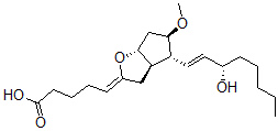 CAS#: 79743-30-9， (5Z)-5-[(3aR,4R,5R,6aR)-4-[(E,3S)-3-Hydroxyoct-1-Enyl]-5-Methoxy-3,3a,4,5,6,6a-Hexahydrocyclopenta[d]Furan-2-Ylidene]Pentanoic Acid