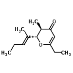 CAS#: 797758-65-7， (2S,3R)-6-Ethyl-3-methyl-2-[(2E)-2-penten-2-yl]-2,3-dihydro-4H-pyran-4-one